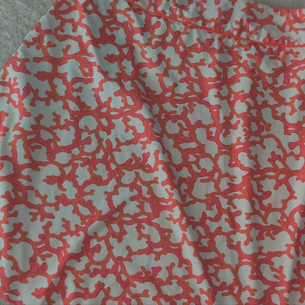 J.McLaughlin Coral 🪸 Print Skirt Sz 6 - Picture 3 of 6